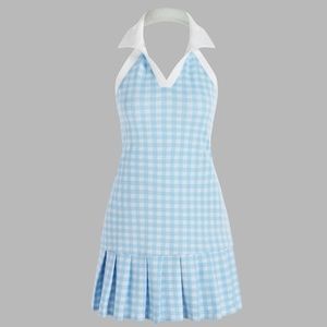 CIDER Plaid Mini Pleated Dress. Brand New